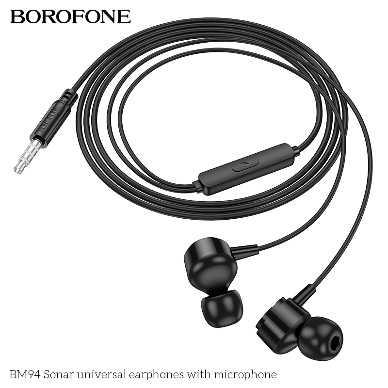 BOROFONE BM94 Sonar wired earphones with mic NZ 5